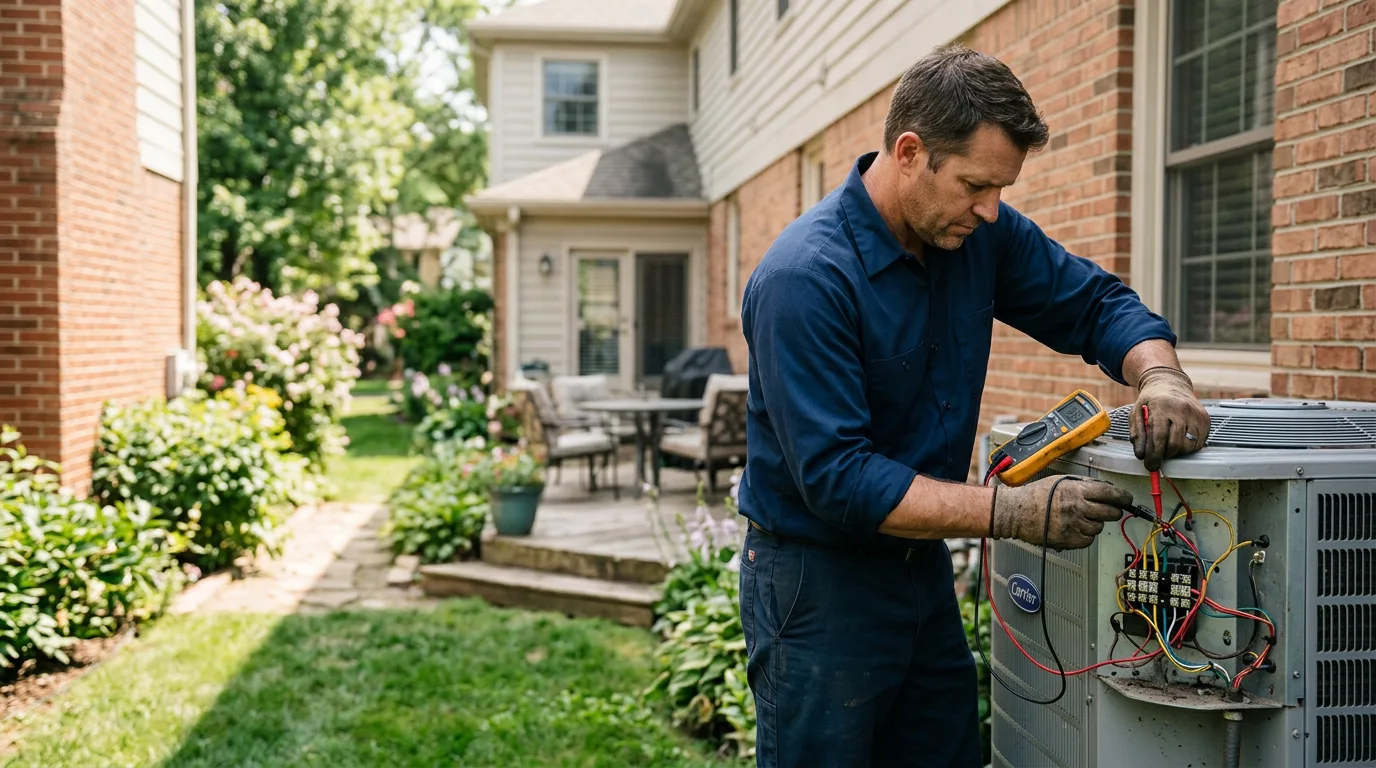 HVAC technician working near Grafton, WI